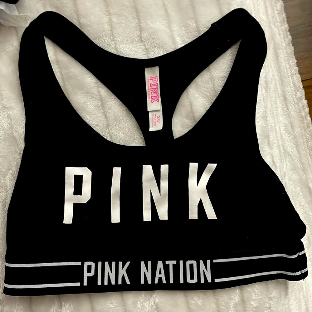Black PINK sports bra